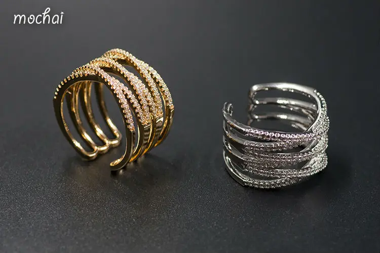 Mocai Simple Exquisite AAA Cubic Zirconia Multi Layer Cross open Rings Brand Punk Stunning Cuff Ring Jewelry For Women
Mocai Simple Exquisite AAA Cubic Zirconia Multi Layer Cross open Rings Brand Punk Stunning Cuff Ring Jewelry For Women
