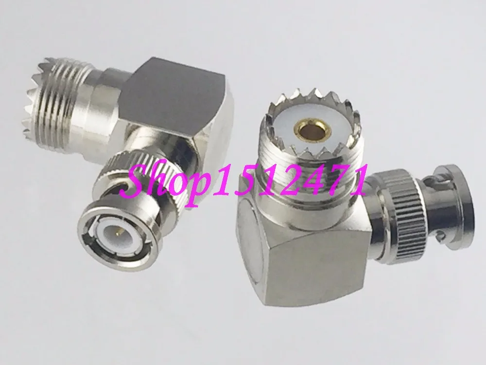 1pce UHF SO-239 SO239 female jack to BNC male plug right angle RF adapter connector
1pce UHF SO-239 SO239 female jack to BNC male plug right angle RF adapter connector