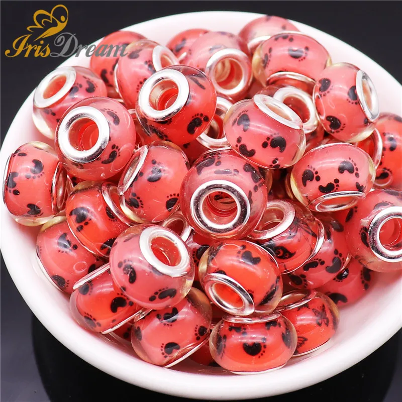 50Pcs FRondelle Murano Spacer Footmark Beads for Jewelry Making Big Hole European Beads fit Pandora Charms Bracelet DIY Necklace 
50Pcs FRondelle Murano Spacer Footmark Beads for Jewelry Making Big Hole European Beads fit Pandora Charms Bracelet DIY Necklace