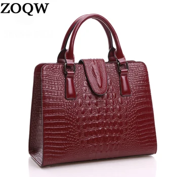 Genuine leather bag 2018 New crocodile pattern women european wine red handbags women famous brand designer high quality LX509
Genuine leather bag 2018 New crocodile pattern women european wine red handbags women famous brand designer high quality LX509
