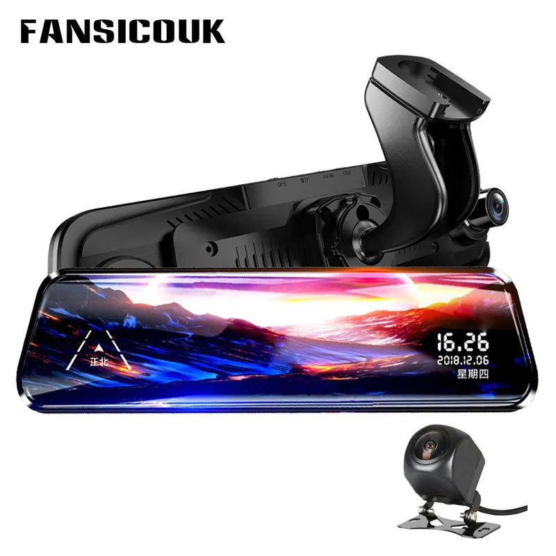 FANSICOUK 10'' Streaming Rearview Mirror Camera 1920*1080P Dash Cam Dual Lens Auto Camera Night Vision Registrar Car DVR
FANSICOUK 10'' Streaming Rearview Mirror Camera 1920*1080P Dash Cam Dual Lens Auto Camera Night Vision Registrar Car DVR