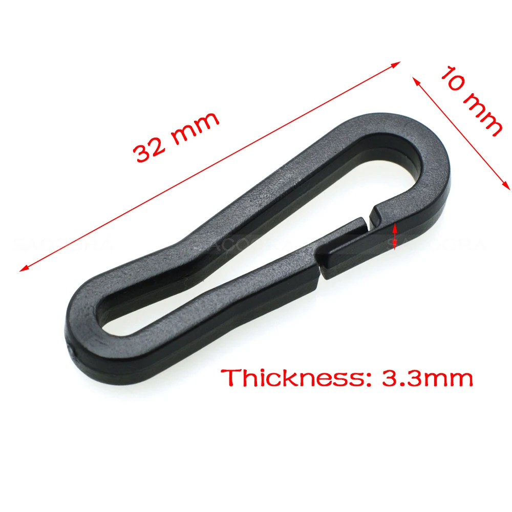 10pcs Plastic Safety Snap Hook Buckle For Bag Backpack Outdoor Equipment Accessories
10pcs Plastic Safety Snap Hook Buckle For Bag Backpack Outdoor Equipment Accessories
