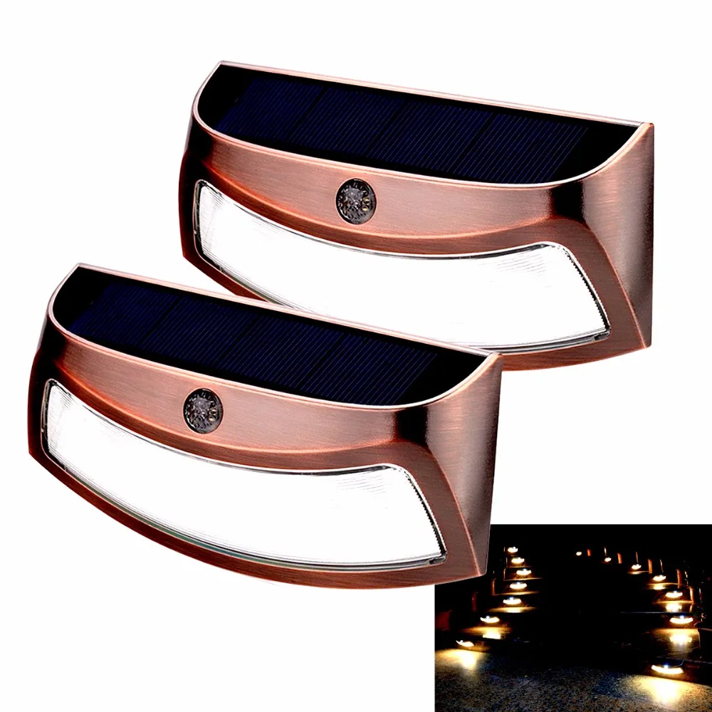 Outdoor Wireless Security Step Light Solar Smiling Wall Lights 8LED PIR Motion Sensor Solar Power Stair Garden Doorway Light
Outdoor Wireless Security Step Light Solar Smiling Wall Lights 8LED PIR Motion Sensor Solar Power Stair Garden Doorway Light