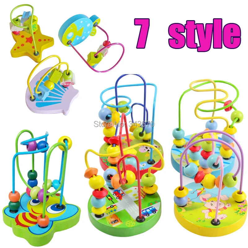 1pcs Baby wooden toy Mini around beads Wire maze Montessori Colorful Educational toddler toys game Children preschool Toy store
1pcs Baby wooden toy Mini around beads Wire maze Montessori Colorful Educational toddler toys game Children preschool Toy store