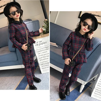 Baby Girls Clothing Sets England Plaid Blazer + Plaid Pants 2Pcs Children Uniform Clothing Autumn Kids School Clothes 4-14 Yrs
Baby Girls Clothing Sets England Plaid Blazer + Plaid Pants 2Pcs Children Uniform Clothing Autumn Kids School Clothes 4-14 Yrs