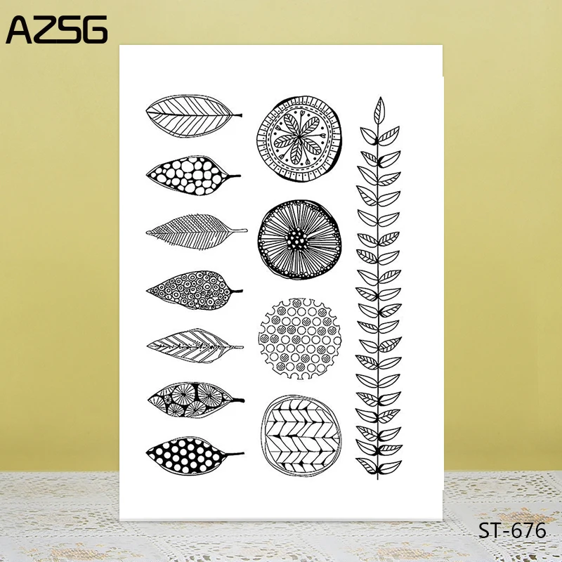 AZSG Different forms of Leaves Clear Stamps For DIY Scrapbooking Decorative Card making Craft Fun Decoration Supplies 11x16cm
AZSG Different forms of Leaves Clear Stamps For DIY Scrapbooking Decorative Card making Craft Fun Decoration Supplies 11x16cm