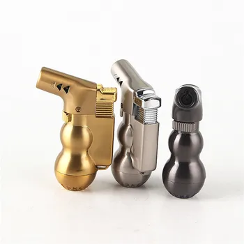 New Style Cigarette Accessories All Metal Nozzle Butane Gas Windproof Lighters Gourd Torch Cigar Lighter
New Style Cigarette Accessories All Metal Nozzle Butane Gas Windproof Lighters Gourd Torch Cigar Lighter