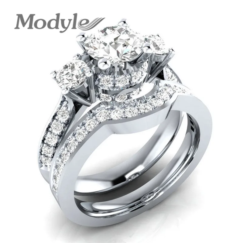 Modyle Classic Coppe Rings Set For Women Cubic Zirconia Silver Color Fashion Ring Jewelry Engagement Wedding Rings For Women
Modyle Classic Coppe Rings Set For Women Cubic Zirconia Silver Color Fashion Ring Jewelry Engagement Wedding Rings For Women