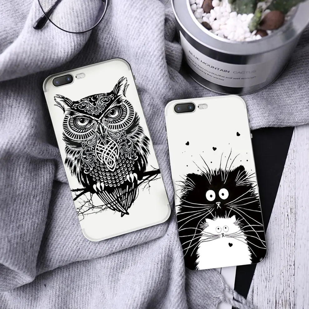 5 Pcs Soft Shell Color Printing Cell Phone Case lovely Cat Mobile Phone Cover With Black And White Pattern For iPhone 7/8 Plus
5 Pcs Soft Shell Color Printing Cell Phone Case lovely Cat Mobile Phone Cover With Black And White Pattern For iPhone 7/8 Plus