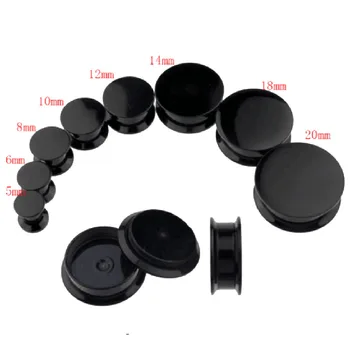 High quality Black UV acrylic blank screw fit ear plug flesh tunnel ear gauges expander body jewelry size 6mm-25mm mix 100pcs
High quality Black UV acrylic blank screw fit ear plug flesh tunnel ear gauges expander body jewelry size 6mm-25mm mix 100pcs