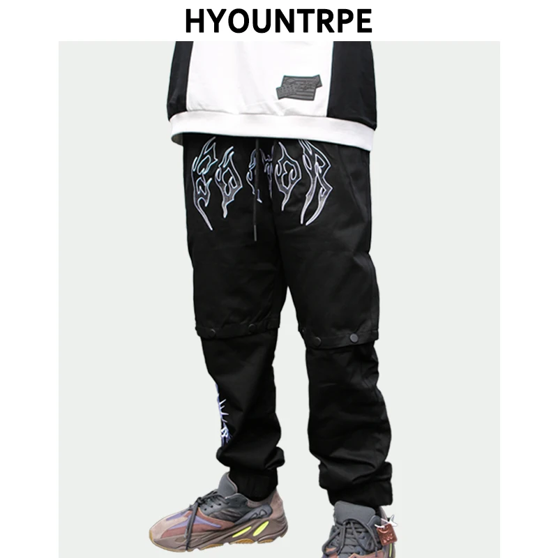 Fashion Detachable Button Pants Men Hip Hop Loose Fit Elastic Waist Joggers New Spring Summer Casual High Street Drawstring Pant
Fashion Detachable Button Pants Men Hip Hop Loose Fit Elastic Waist Joggers New Spring Summer Casual High Street Drawstring Pant