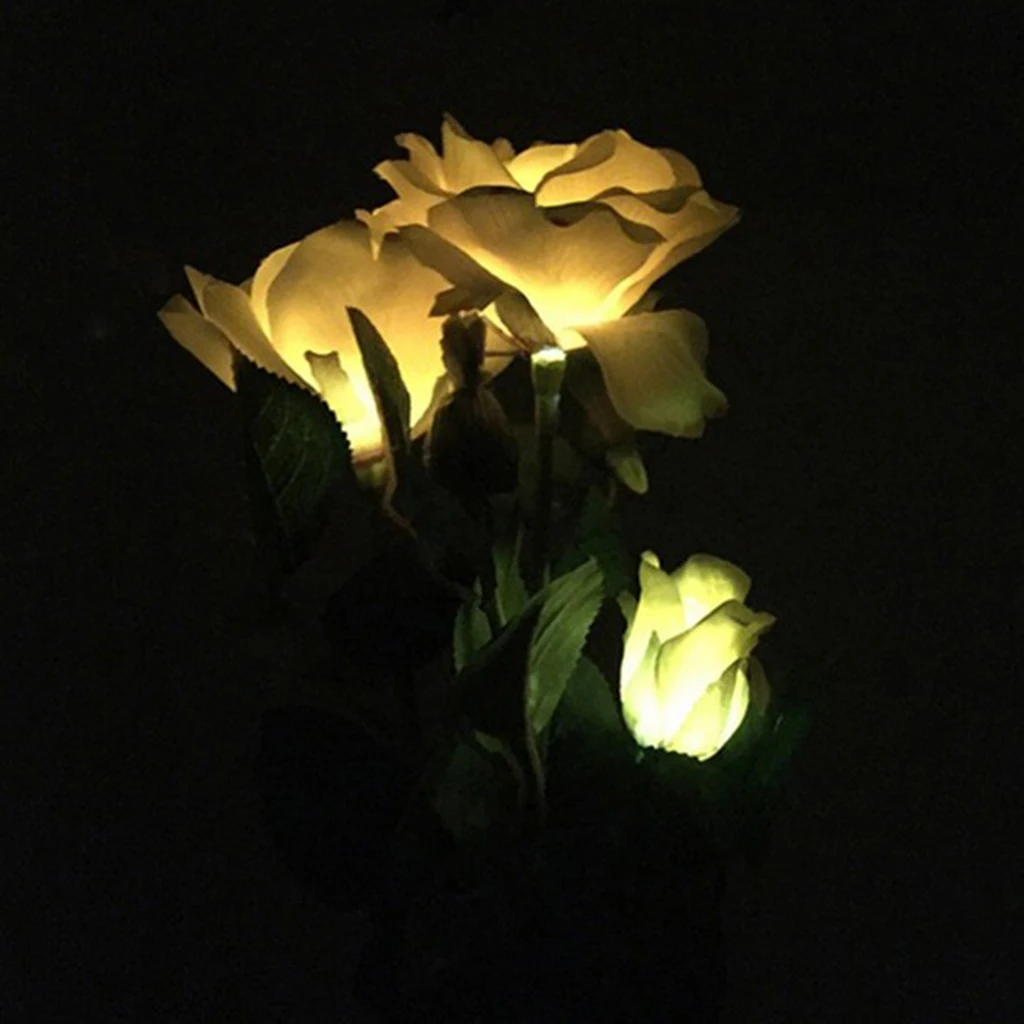 1 Piece Solar Powered Rose LED Light Outdoor Garden Patio Lamp Lawn Pathway Lighting 1 Piece Solar Powered Rose LED Light Outdoor Garden Patio Lamp Lawn Pathway Lighting
