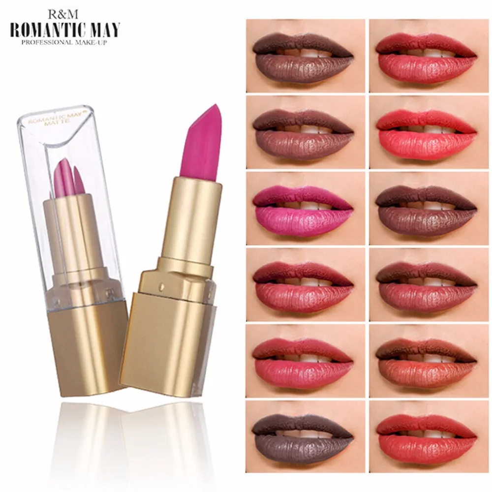 Lipstick Waterproof Long Lasting Matte lipstick lip Cosmetic Beauty Makeup Beauty pintalabios mate larga duracion make up tint
Lipstick Waterproof Long Lasting Matte lipstick lip Cosmetic Beauty Makeup Beauty pintalabios mate larga duracion make up tint