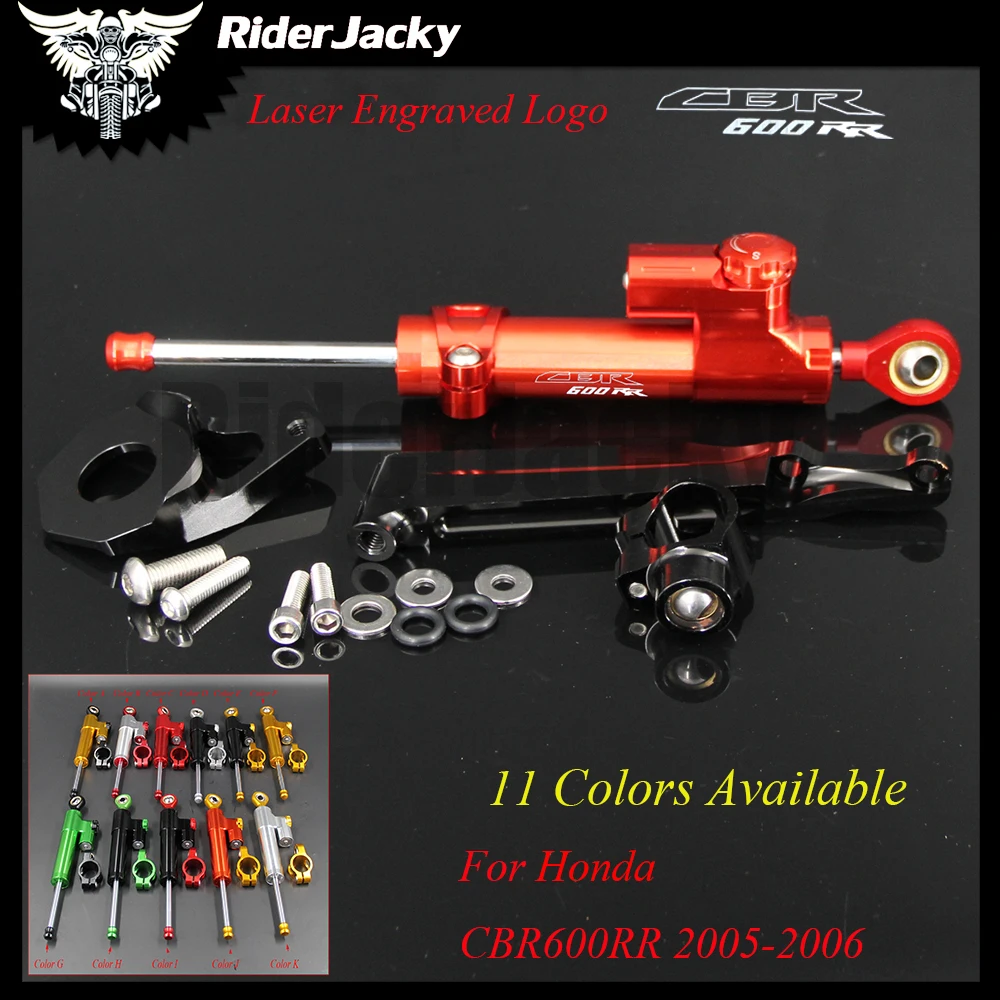 Motorcycle CNC Damper Steering Stabilizer Linear Reversed Safety Control+Bracket For Honda CBR600RR CBR 600RR 2005-2006 05 06
Motorcycle CNC Damper Steering Stabilizer Linear Reversed Safety Control+Bracket For Honda CBR600RR CBR 600RR 2005-2006 05 06