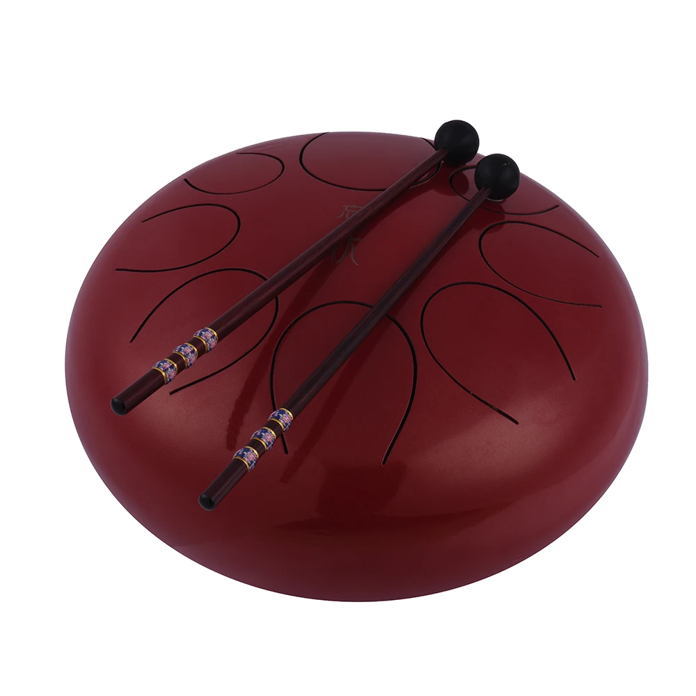 10 Inch Steel Tongue Drum Handpan Drum Hand Drum Percussion Instrument with Drum Mallets Carry Bag Note Sticks
10 Inch Steel Tongue Drum Handpan Drum Hand Drum Percussion Instrument with Drum Mallets Carry Bag Note Sticks