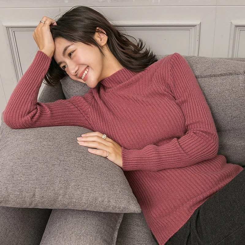 Women Pullover 100% Pure Cashmere Knitted Sweater Woman New Fashion Turtleneck 7Colors 5 Sizes Woolen Knitwear Lady Clothes Tops
Women Pullover 100% Pure Cashmere Knitted Sweater Woman New Fashion Turtleneck 7Colors 5 Sizes Woolen Knitwear Lady Clothes Tops