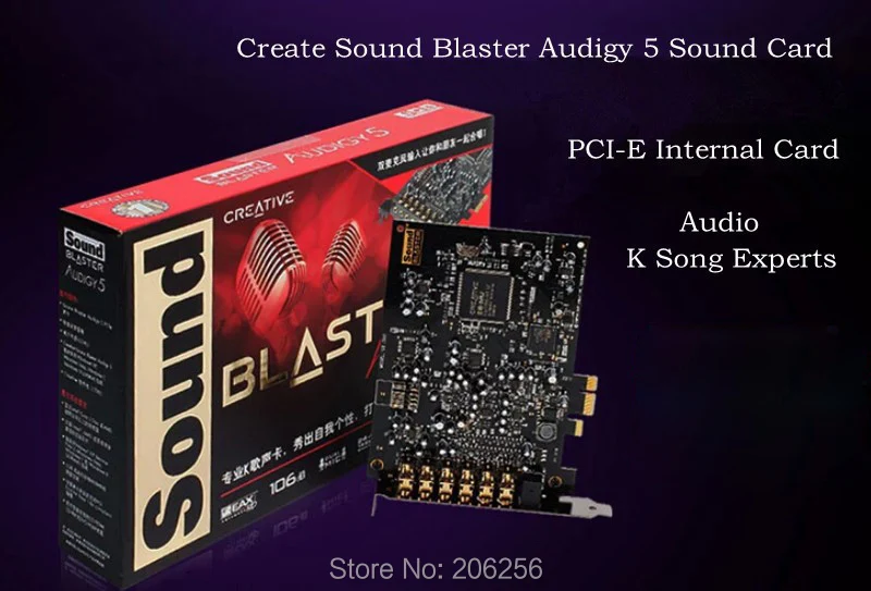Original 100% Brand new Creative Sound Blaster Audigy 5 internal sound card 7.1 Channels 106dB SNR Dual microphone inputs
Original 100% Brand new Creative Sound Blaster Audigy 5 internal sound card 7.1 Channels 106dB SNR Dual microphone inputs