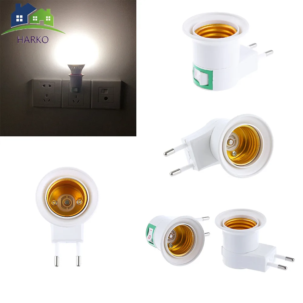 1PC Summer Hot Sale Portable Home Living E27 LED Light Socket To EU Plug Holder Adapter Converter ON/OFF For Bulb Lamp Office
1PC Summer Hot Sale Portable Home Living E27 LED Light Socket To EU Plug Holder Adapter Converter ON/OFF For Bulb Lamp Office
