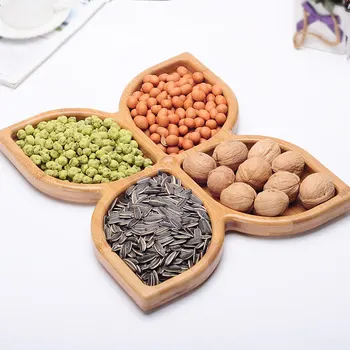 Creative Dried Fruit Plate Tableware Decoration Bamboo Snack Tray Leaf Shape Melon Dessert Salad Cake Candy Dishes kitchen tools
Creative Dried Fruit Plate Tableware Decoration Bamboo Snack Tray Leaf Shape Melon Dessert Salad Cake Candy Dishes kitchen tools