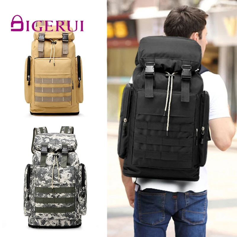 DIGERUI Large Oxford 60L Outdoors Travel Waterproof Shoulders Package Male Work Luggage Backpack Mountaineer Military Mochila
DIGERUI Large Oxford 60L Outdoors Travel Waterproof Shoulders Package Male Work Luggage Backpack Mountaineer Military Mochila