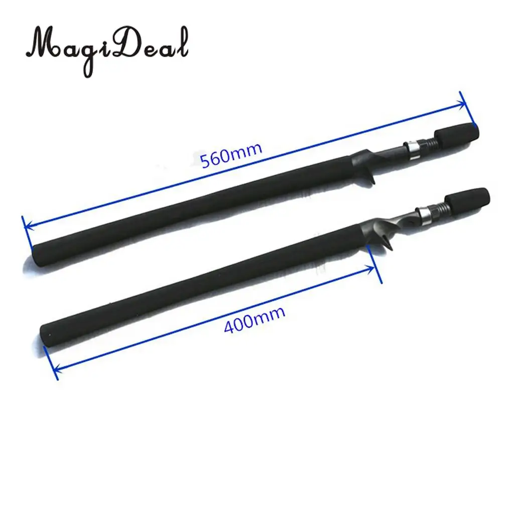Fishing Tackle EVA Split Grip 560mm Casting Fishing Rod Handle Kit and 16# Reel Seat for Rod Building or Repair
