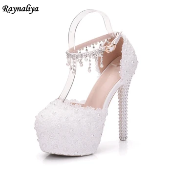 Handmade White Lace Flowers Bride Wedding Stiletto High Heels Sandals Women Shoes Ankle Strap Sandals Lady 2018 New XY-A0082
Handmade White Lace Flowers Bride Wedding Stiletto High Heels Sandals Women Shoes Ankle Strap Sandals Lady 2018 New XY-A0082