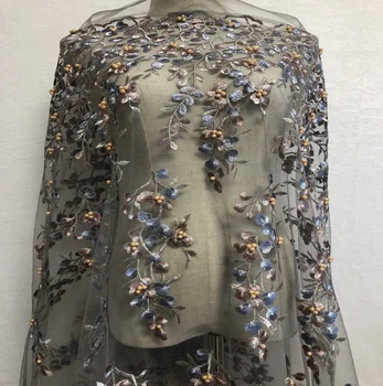 130*100cm Latest Embroidered 3d Lace Fabric African Lace Wedding High Quality Handmade Beade French Lace Fabric For Dress 
130*100cm Latest Embroidered 3d Lace Fabric African Lace Wedding High Quality Handmade Beade French Lace Fabric For Dress