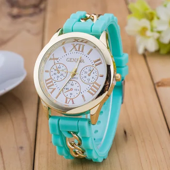 

Relojes Mujer New Hot Brand Silicone Geneva Quartz Watch Women Jelly Casual Sports Dress Watches Chasy Zhenskiye Holiday Gift