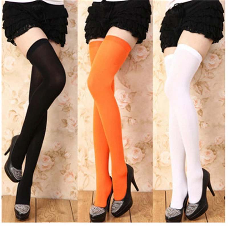 55cm Sexy Long Tight Lady's Candy Stockings Fashion CosPlay Black White Thigh High Stockings Stretch Over Knee High Stockings
55cm Sexy Long Tight Lady's Candy Stockings Fashion CosPlay Black White Thigh High Stockings Stretch Over Knee High Stockings