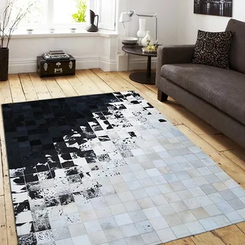 American style all match black and white cowhide skin fur patchwork rug big size leather living room carpet,decoration villa rug
American style all match black and white cowhide skin fur patchwork rug big size leather living room carpet,decoration villa rug