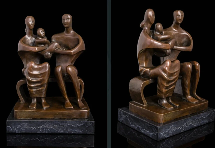 Art Deco Sculpture Mother Father Son Sweet Faminly Abtract Bronze Statue R0713 Discount 35%
Art Deco Sculpture Mother Father Son Sweet Faminly Abtract Bronze Statue R0713 Discount 35%