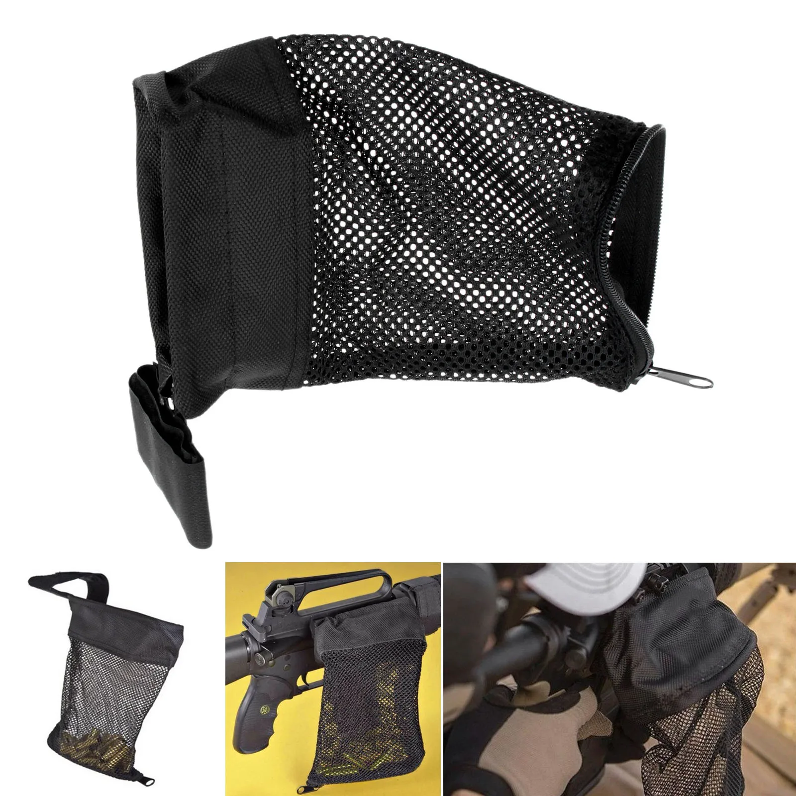 Tactical Rifle Brass Catcher For AR Platform Gun Airsoft Quick Unload Nylon Mesh Zipper Closure Rail Mount Cartridge Shell Pouch
Tactical Rifle Brass Catcher For AR Platform Gun Airsoft Quick Unload Nylon Mesh Zipper Closure Rail Mount Cartridge Shell Pouch