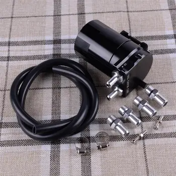 DWCX Universal Black Aluminum Auto Oil Catch Can Reservoir Tank With Hose Polish Baffled Kit OCC024-BK Car Interior Accessories
DWCX Universal Black Aluminum Auto Oil Catch Can Reservoir Tank With Hose Polish Baffled Kit OCC024-BK Car Interior Accessories
