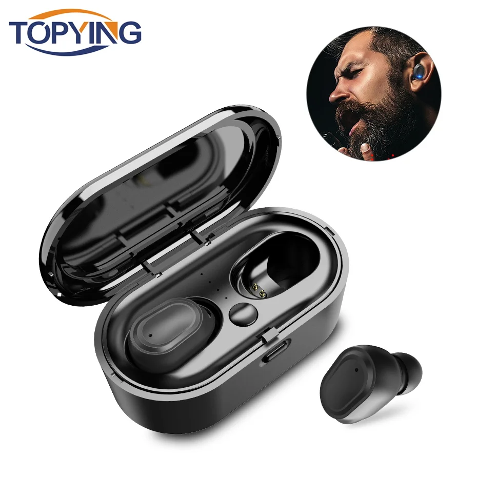 TOPYING TWS 5.0 Bluetooth Earphone 5.0 HIFI Stereo Wireless Headphones IPX6 Waterproof Sport Wireless Headphones Siri Voice 2019
TOPYING TWS 5.0 Bluetooth Earphone 5.0 HIFI Stereo Wireless Headphones IPX6 Waterproof Sport Wireless Headphones Siri Voice 2019