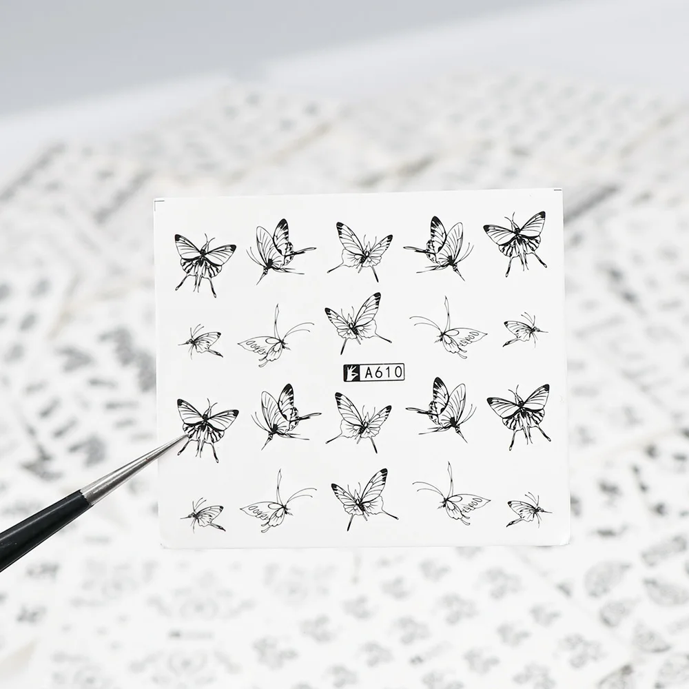 40 Sheets Water Transfer Nail Sticker Black Color Flower Series Nail Sticker DIY Decoration For Beauty Nail Tool
40 Sheets Water Transfer Nail Sticker Black Color Flower Series Nail Sticker DIY Decoration For Beauty Nail Tool