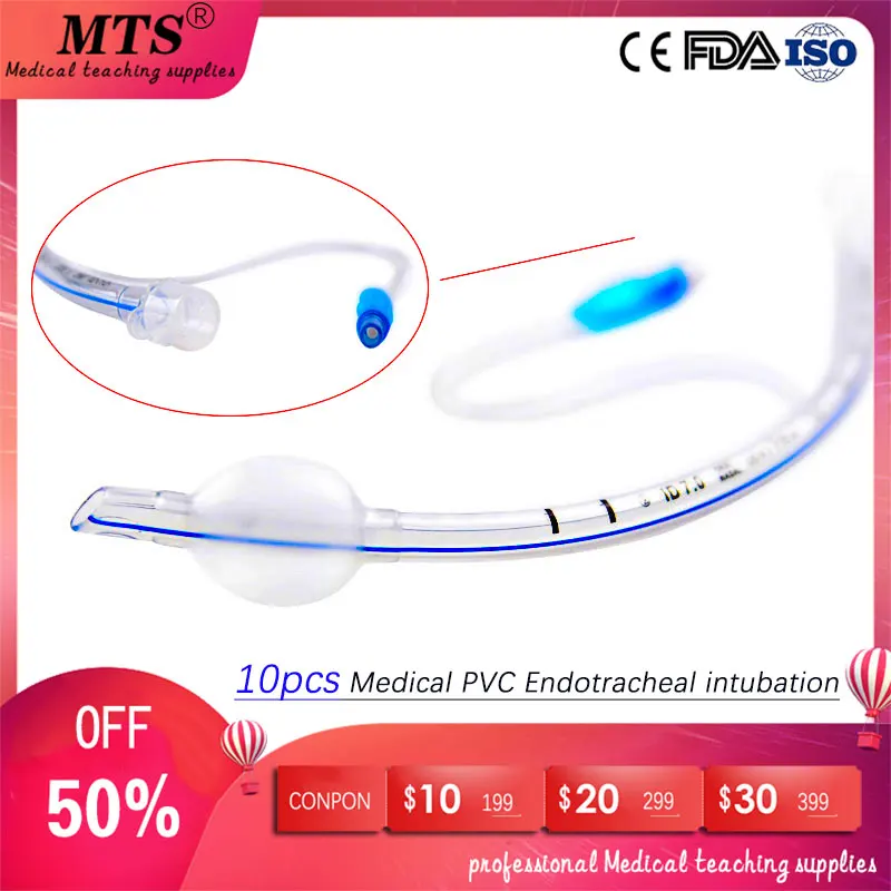 10pcs Medical PVC Airway tube throat Endotracheal intubation size 3.0#-10.0# Purchase please message size
10pcs Medical PVC Airway tube throat Endotracheal intubation size 3.0#-10.0# Purchase please message size