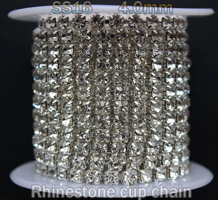 10yard/lot 3.8mm silver base clear crystal rhinestone cup chain dense single row sew on stones chain use for garment ZlMzSCr
10yard/lot 3.8mm silver base clear crystal rhinestone cup chain dense single row sew on stones chain use for garment ZlMzSCr