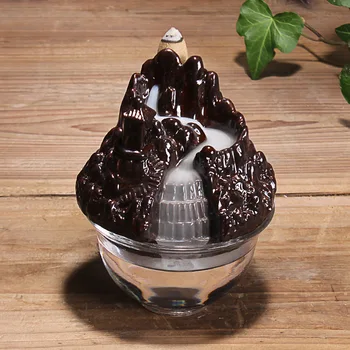 Creative Mountain Design Incense Burner with Glass Base Backflow Ceramic Incense Censer Cones Holder Home Bouddha Decoration
Creative Mountain Design Incense Burner with Glass Base Backflow Ceramic Incense Censer Cones Holder Home Bouddha Decoration