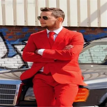Handsome Bridegroom Men Suit Set Slim Fit Best Man Groom Tuxedos Prom Wedding Groomsmen Suits Casual Red Blazers (Jacket+Pants)
Handsome Bridegroom Men Suit Set Slim Fit Best Man Groom Tuxedos Prom Wedding Groomsmen Suits Casual Red Blazers (Jacket+Pants)