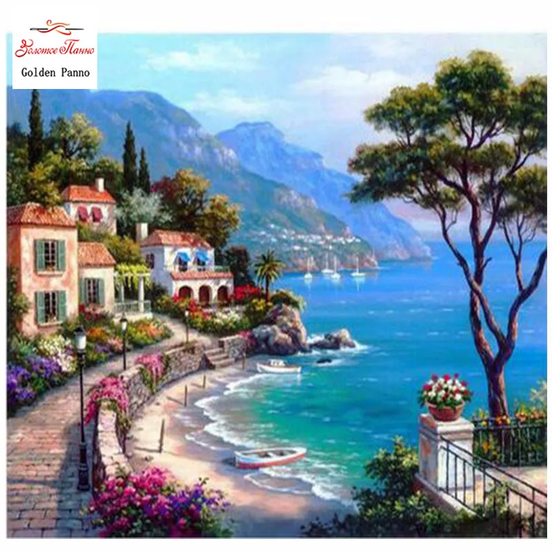 Diamond mosaic full diamond embroidery beads Beautiful Seaside Town Trees diamond cross stitch Square diamond unfinished kits 31
Diamond mosaic full diamond embroidery beads Beautiful Seaside Town Trees diamond cross stitch Square diamond unfinished kits 31
