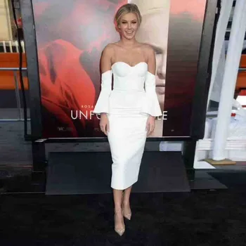 2017 New Women Bandage Dress White Slash Neck Short Sleeve Vestidos Bow&Ruffles Ankle Length Celebrity Evening Party Dress
2017 New Women Bandage Dress White Slash Neck Short Sleeve Vestidos Bow&Ruffles Ankle Length Celebrity Evening Party Dress
