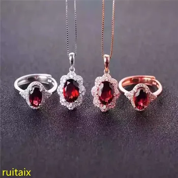 KJJEAXCMY boutique jewels 925 pure silver inlaid natural garnet necklace pendant ring 2 pieces of jewelry.
KJJEAXCMY boutique jewels 925 pure silver inlaid natural garnet necklace pendant ring 2 pieces of jewelry.