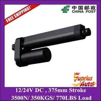 Free Shipping 12/24V DC 3500N/350KGS/770LBS load with 15inch=375mm stroke electric linear actuator
Free Shipping 12/24V DC 3500N/350KGS/770LBS load with 15inch=375mm stroke electric linear actuator