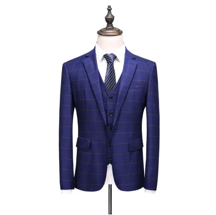 Suit Men 2019 Spring Fashion Stripe Men Suits Blazer tuxedos Men's Business Wedding suit (Jacket+Vest+Pants)terno slim trajes
Suit Men 2019 Spring Fashion Stripe Men Suits Blazer tuxedos Men's Business Wedding suit (Jacket+Vest+Pants)terno slim trajes