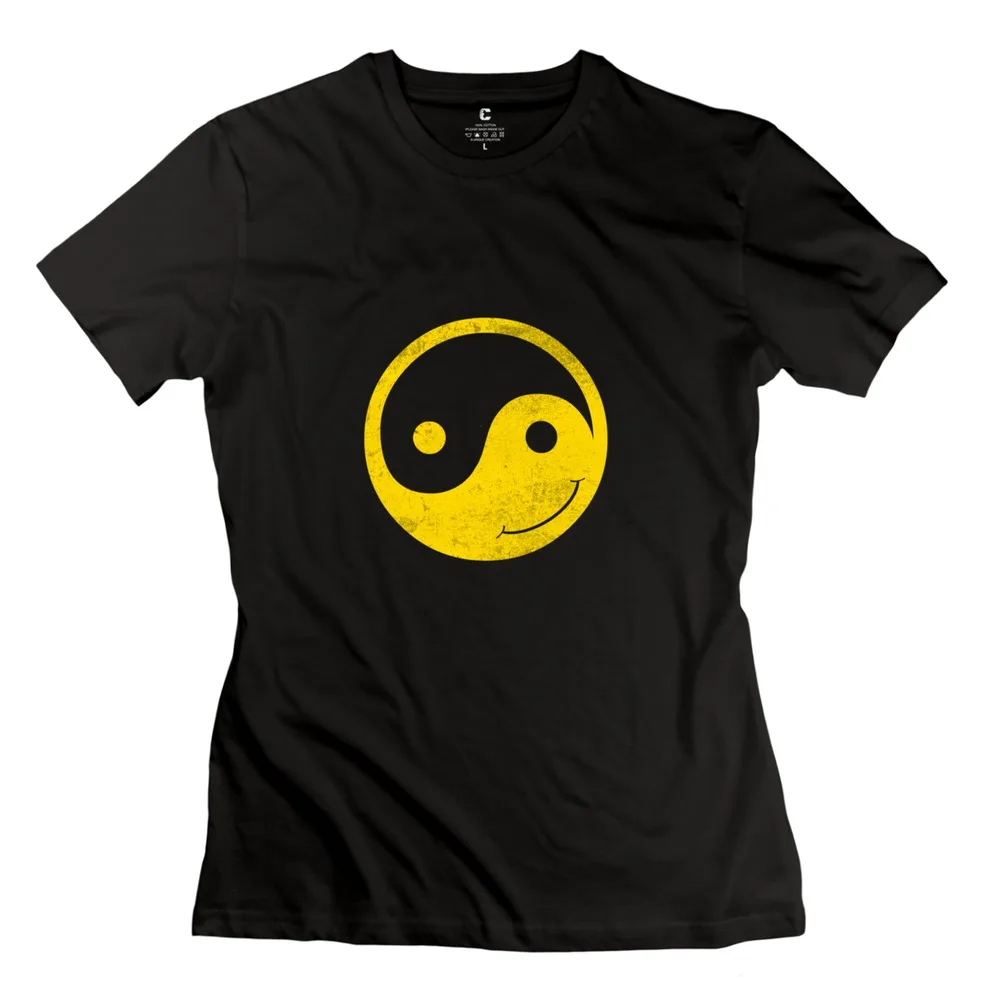 2015 Fashion yin yang t shirts rock short sleeve womenTeam for girl | Женская одежда