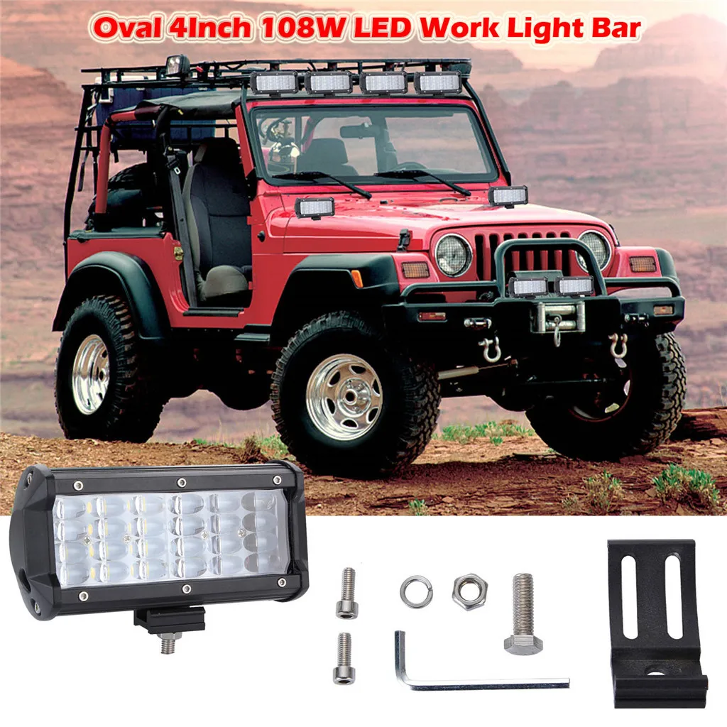 Oval 7Inch 216W LED Work Light Bar Flood Spot Offroad Truck Fog Driving SUV Boat 21600LM Spot Flood LED Light Bar LED Work Light
Oval 7Inch 216W LED Work Light Bar Flood Spot Offroad Truck Fog Driving SUV Boat 21600LM Spot Flood LED Light Bar LED Work Light