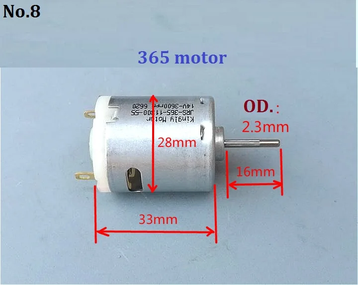1PCS Micro 020 Motor DC1.5-3.7V 7500-18500RPM High Speed DC Motor For DIY Parts