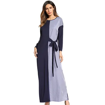 185714 Mideast Muslim Women's Dress Euramerica Long Colorful Collar Stripe Splicing Dresses Mujer Vestidos Fashion Mujer
185714 Mideast Muslim Women's Dress Euramerica Long Colorful Collar Stripe Splicing Dresses Mujer Vestidos Fashion Mujer