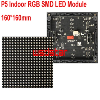 P5 Indoor RGB SMD LED Module 160*160mm 32*32pixels for full color LED display Scrolling message LED sign P5 LED display 3pcs/lot
P5 Indoor RGB SMD LED Module 160*160mm 32*32pixels for full color LED display Scrolling message LED sign P5 LED display 3pcs/lot