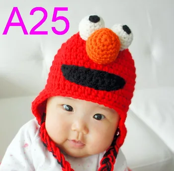 20piece/lot 100% cotton children's Earflaps Hat Cute Elmo Crochet Hat / Sesame Street Hat / Crochet Baby Hat / Soft / Photo Prop
20piece/lot 100% cotton children's Earflaps Hat Cute Elmo Crochet Hat / Sesame Street Hat / Crochet Baby Hat / Soft / Photo Prop